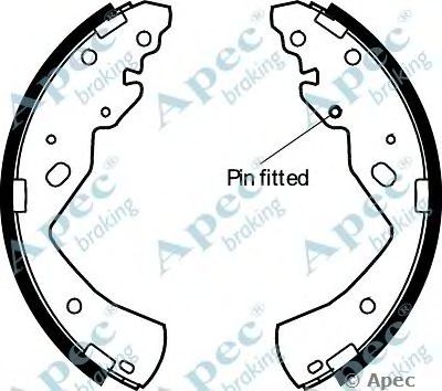 APEC BRAKING shu777 -  Комплект тормозных колодок